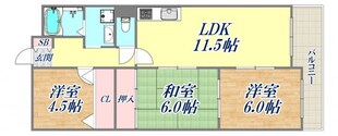 シャトレ鳴尾の物件間取画像